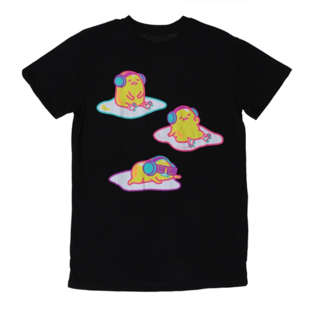 Sanrio Gudetama Neon Nights Graphic Print T-Shirt